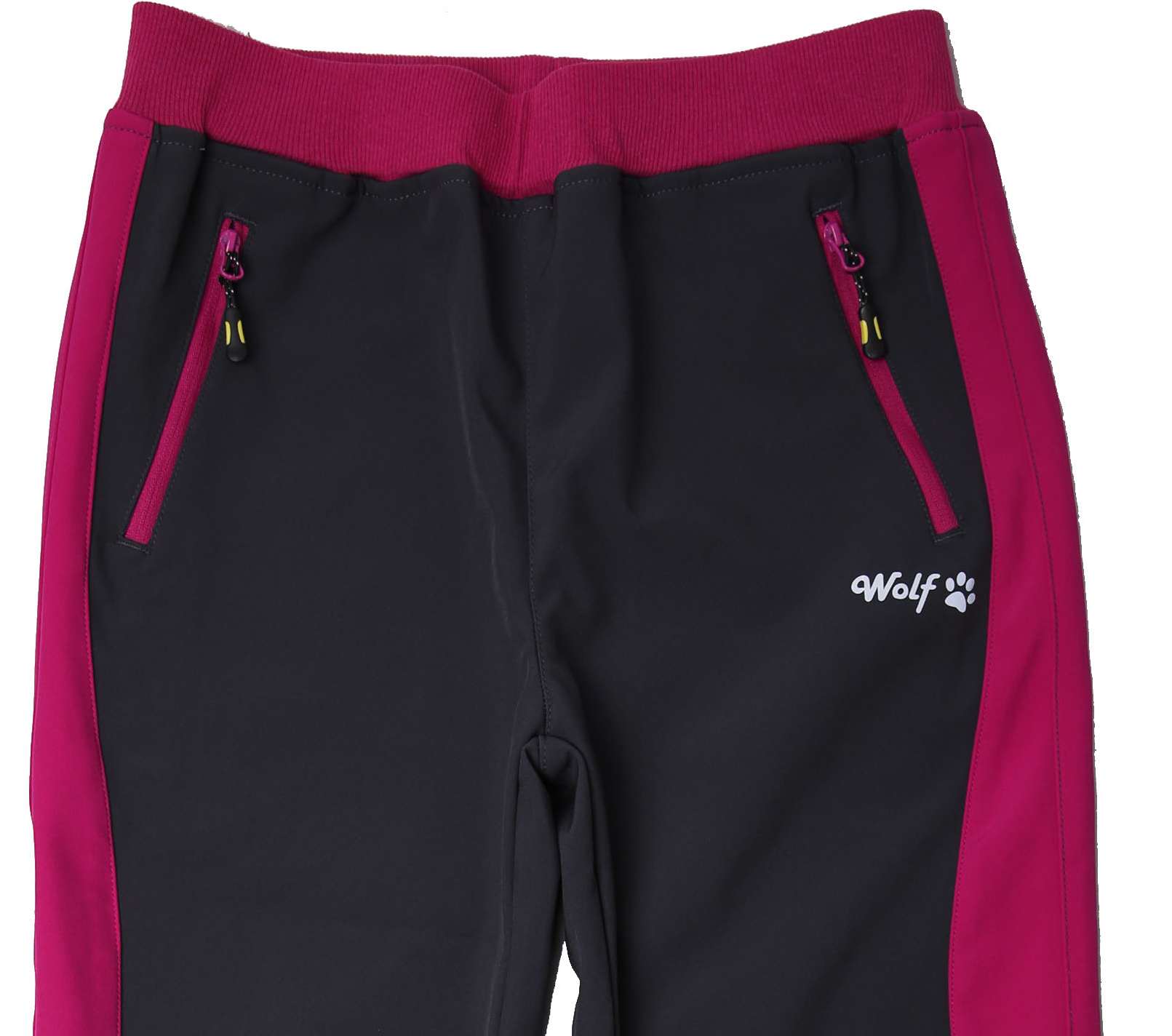 Dívčí softshellové kalhoty Wolf B2382 (JARNÍ bez fleecu) tmavě šedé