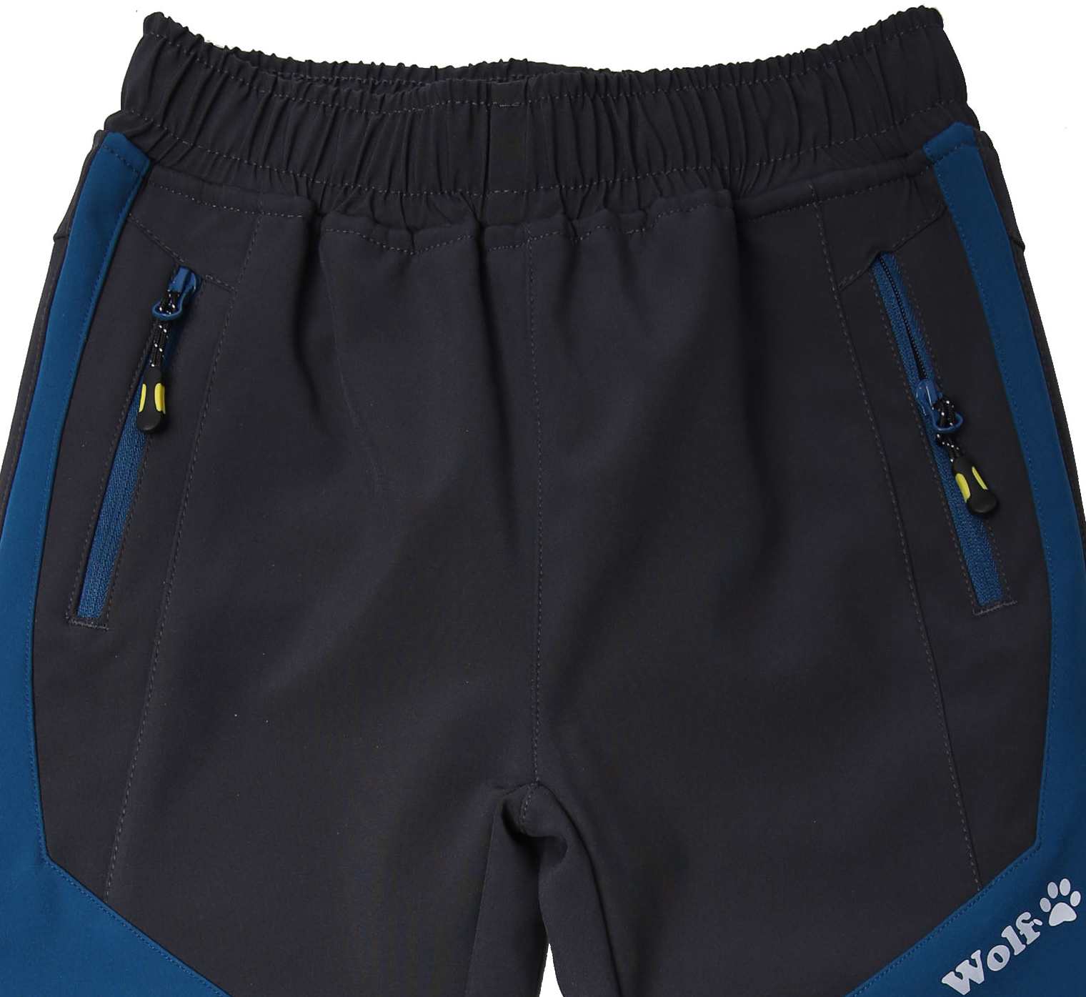 Chlapecké softshellové kalhoty Wolf B2383 (JARNÍ bez fleecu) tmavě šedé