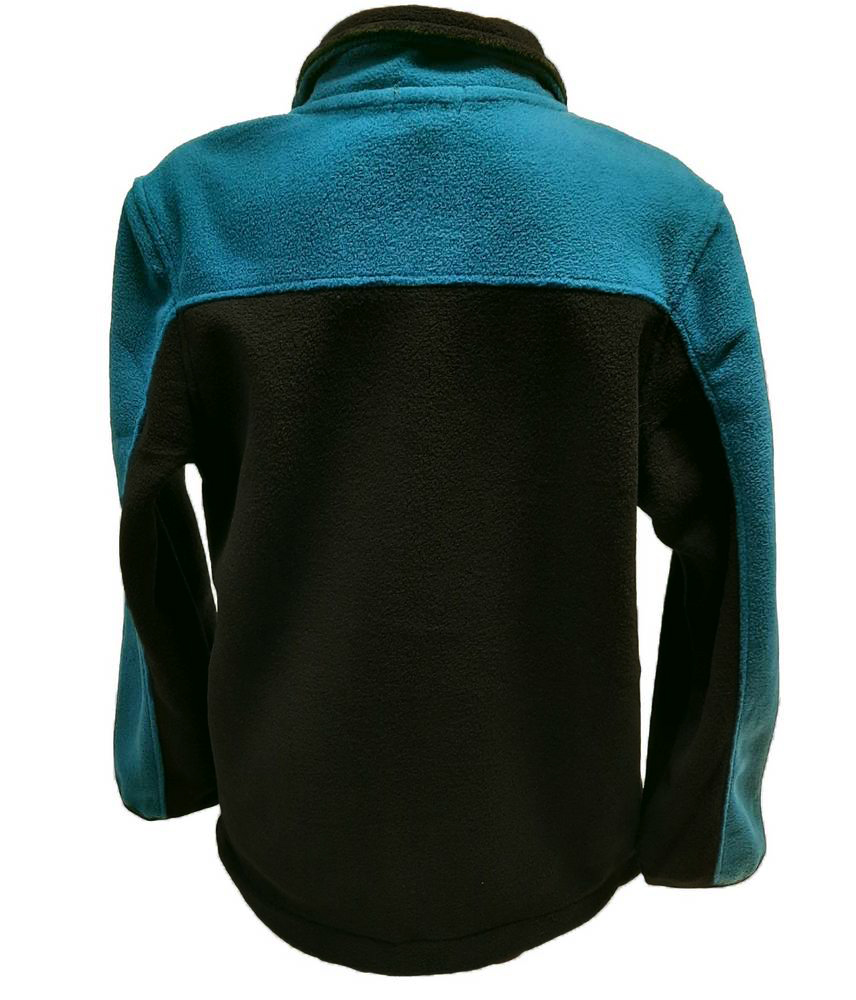 Chlapecká fleecová mikina Wolf B2248 vel. 152,158 černá s petrolejovou