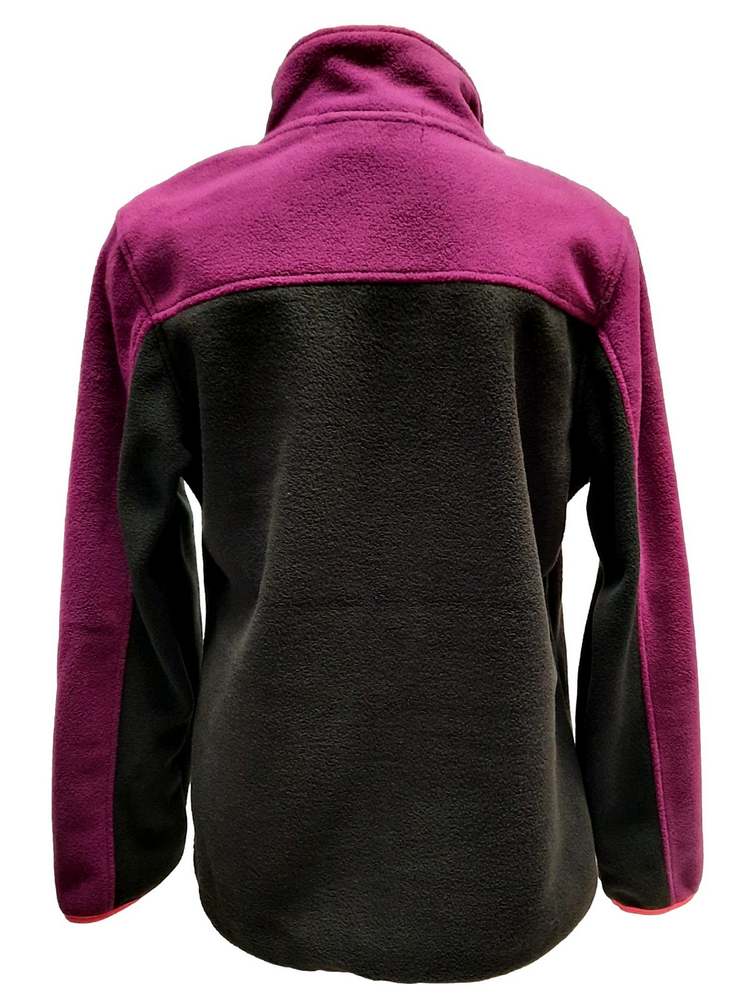 Dívčí fleecová mikina Wolf B2245 černá s fialovou