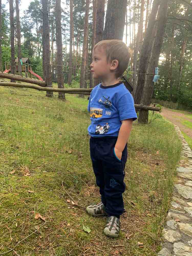 Chlapecké tričko Wolf S2201C vel. 116, 122 modré