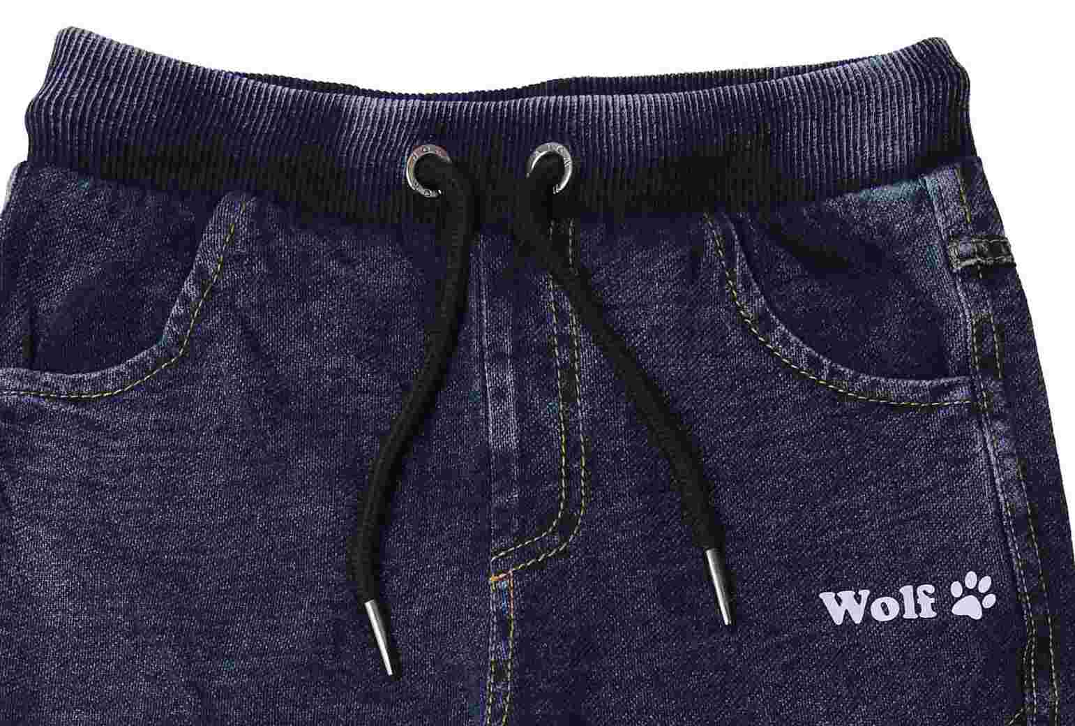 Sportovní kalhoty Wolf T2363 (riflové - imitace) vel. 98,104 modré