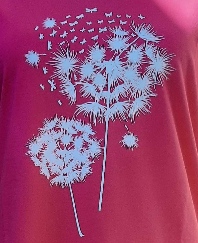 Dívčí noční košile Betty mode růžová pampelišky