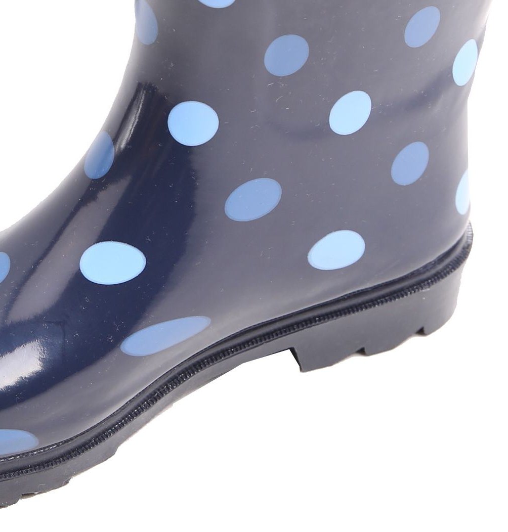 Dámské holínky Wolf Y2306 vel. 40,41 tmavě modré velké puntíky