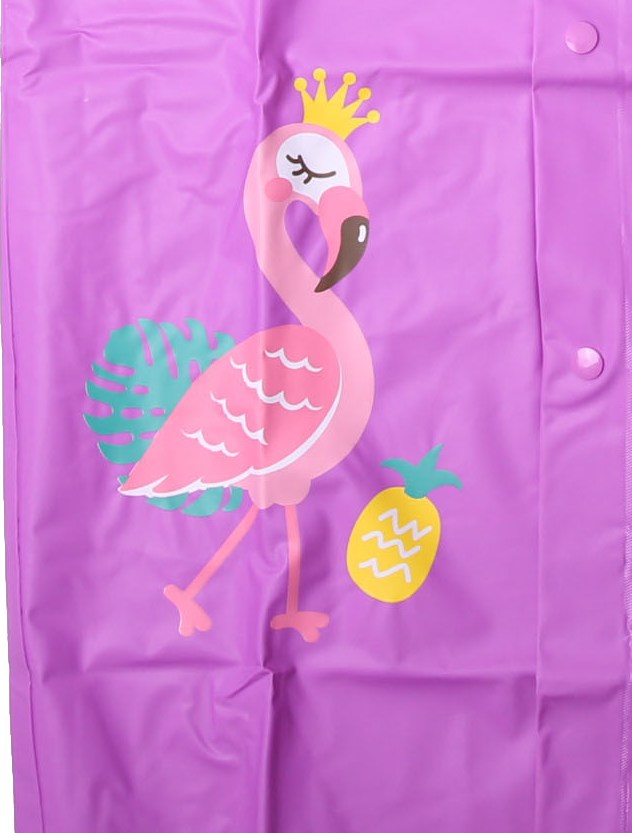 Dívčí pláštěnka Wolf Y2312 lila plameňák