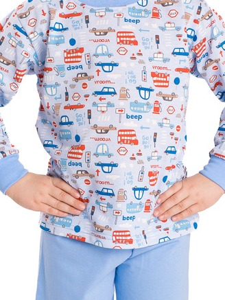 Chlapecké pyžamo Betty Mode autíčkové - celopotisk