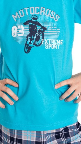 Chlapecké letní pyžamo Betty Mode vel. 146 motocross