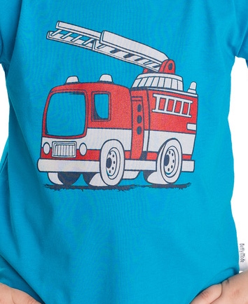 Chlapecké tričko Betty mode vel. 110-128 tyrkysové hasiči