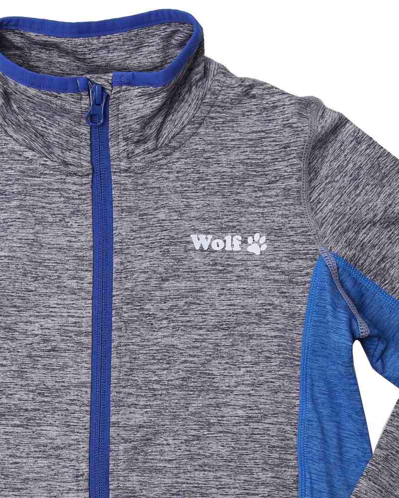 Funkční chlapecká mikina Wolf M2345 vel. 116-152 šedá