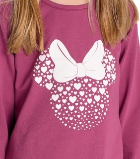 Dívčí triko Betty mode vel. 92,110 vínové s mašlí