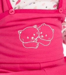 Dívčí laclové tepláky Betty mode růžové