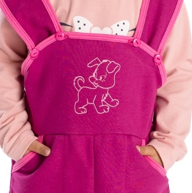 Dívčí laclové tepláky Betty mode vínové