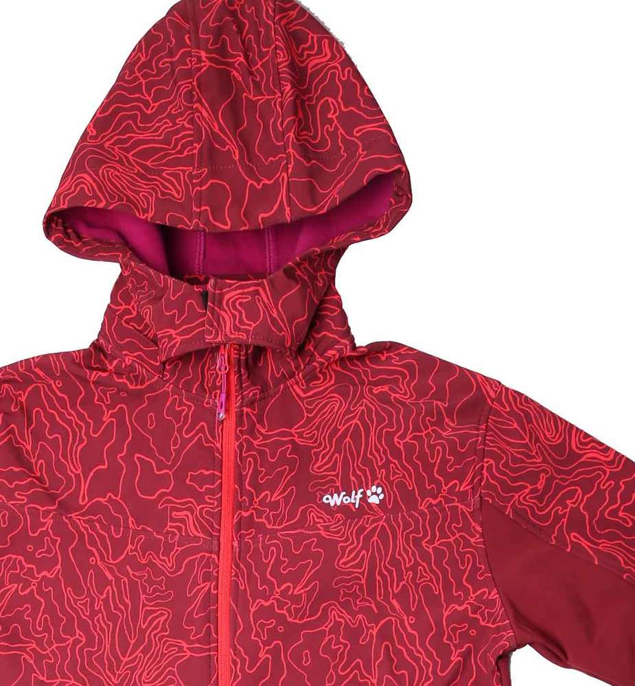Dívčí softshellová bunda Wolf B2371 (s fleecem) bordo