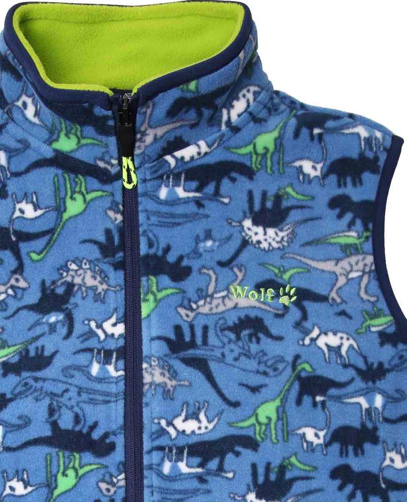 Fleecová chlapecká vesta Wolf B2346 vel. 128-146 modrá