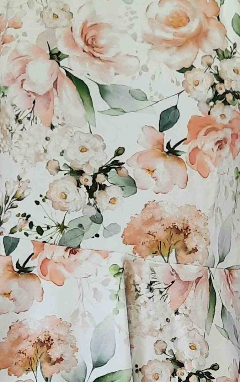 Dívčí šaty Betty mode bílé s květy