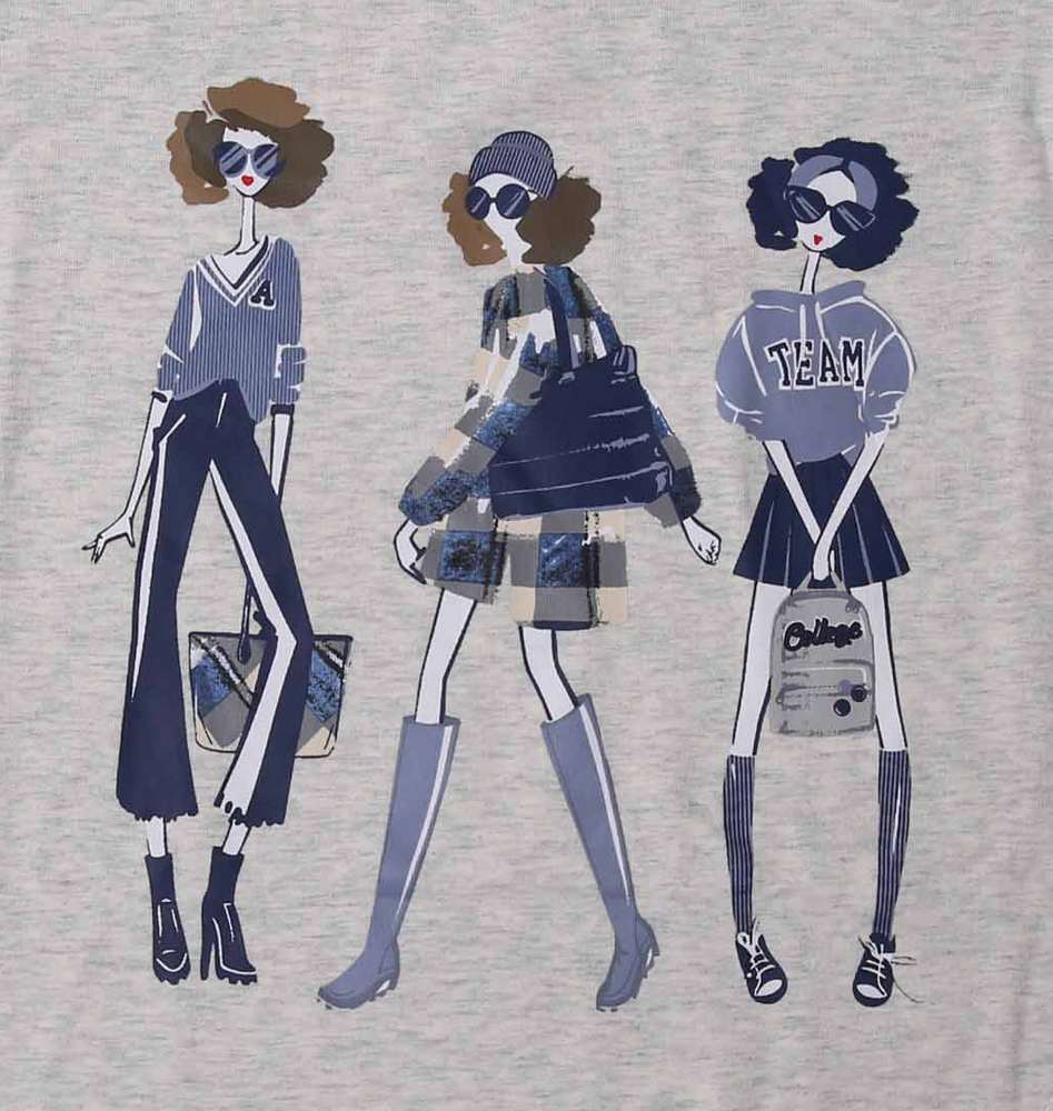 Dívčí triko Wolf S2342 vel. 116-146  šedé