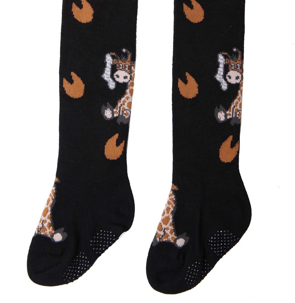 Dětské punčocháče Wolf P2310 vel. 62/68 černé s hnědou