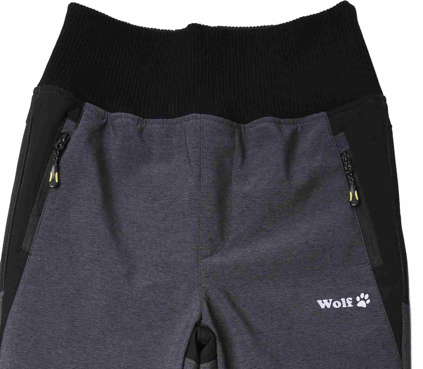 Dětské softshellové kalhoty Wolf s fleecem B2399 šedé