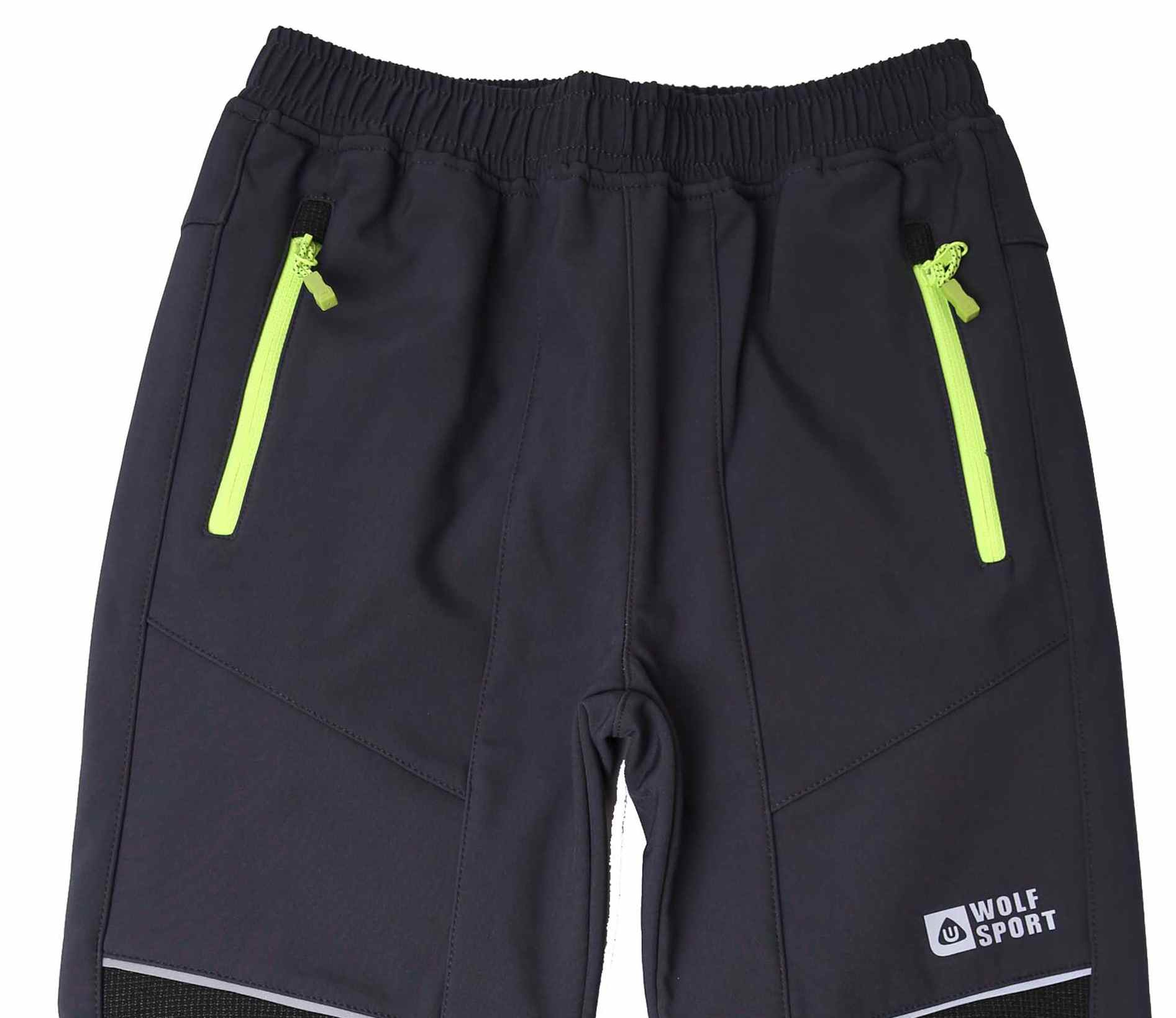 Dětské softshellové kalhoty Wolf s fleecem B2396 šedé