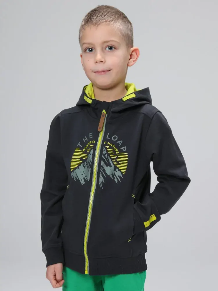 Chlapecká mikina Loap Dortel modrošedá