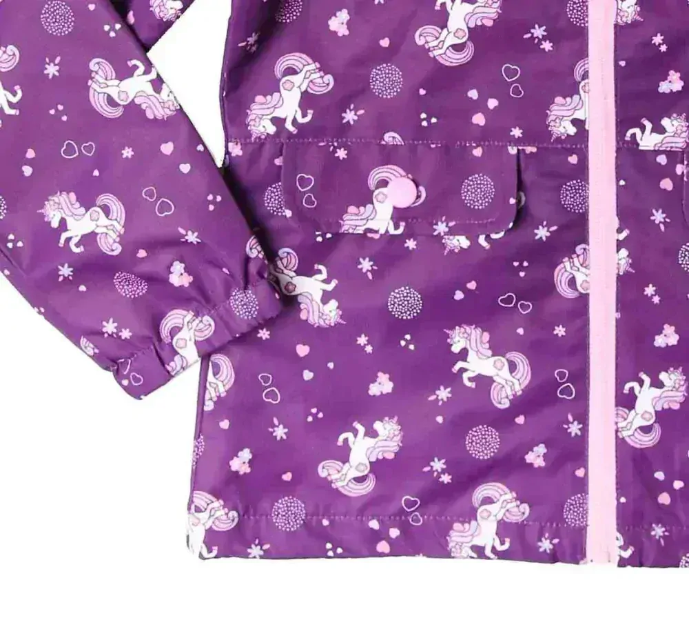 Dívčí šusťáková bunda Wolf B2463 fialová