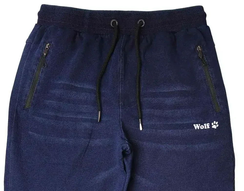 Sportovní kalhoty Wolf T2461 - IMITACE RIFLOVINY vel. 152 modré