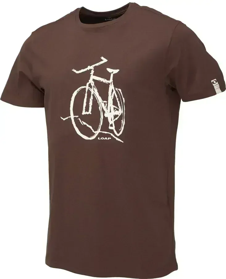 Pánské tričko Loap Alfonz hnědé