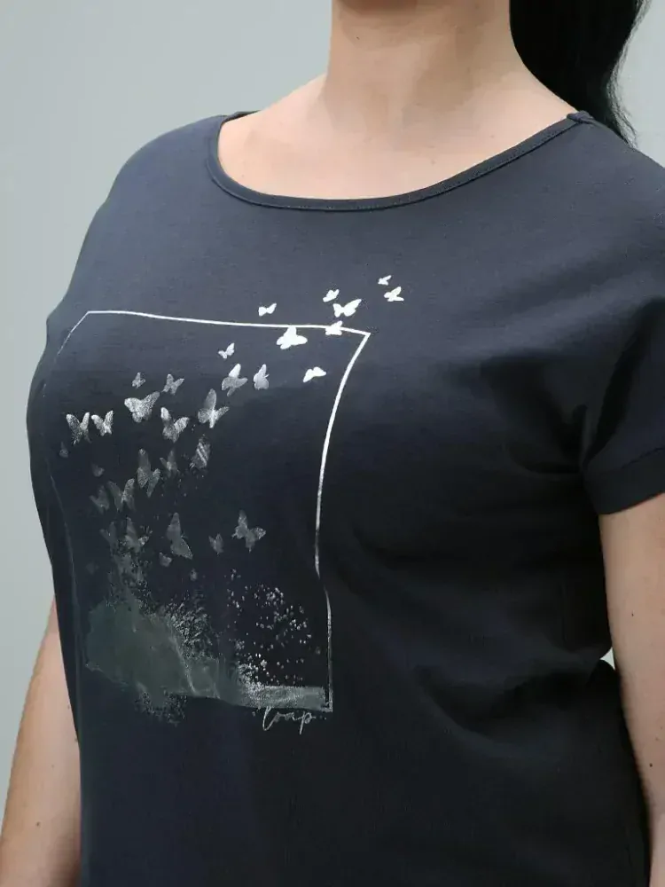 Dámské tričko Loap Bazala tmavě modré