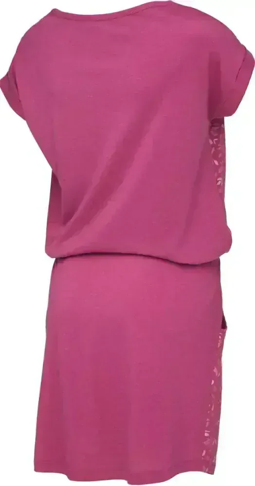 Dámské šaty Loap Aslaris tmavě růžové