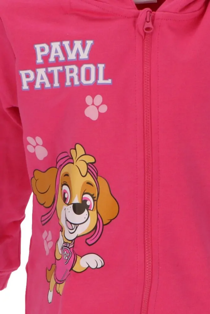 Dívčí mikina Paw patrol vel. 122/128 tmavě růžová