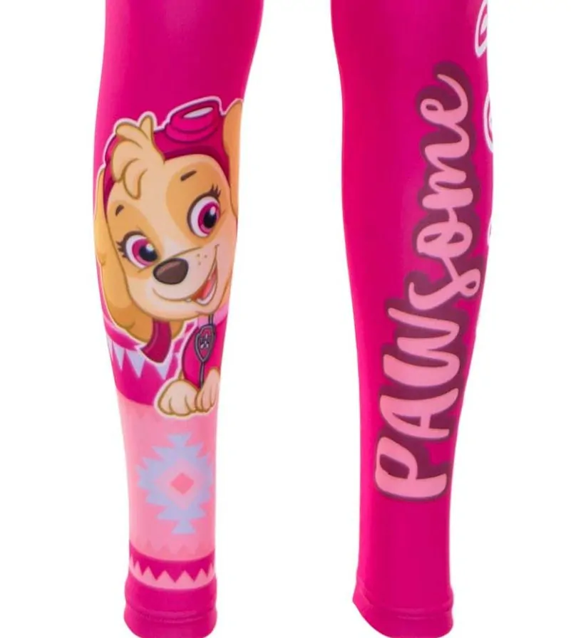 Dívčí legíny Paw Patrol tmavě růžové 