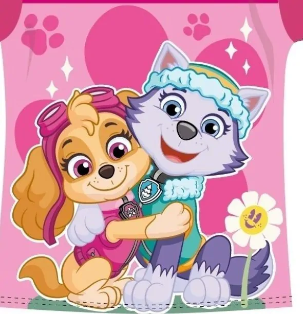 Dívčí letní pyžamo Paw Patrol vel. 92-110 tmavě růžové