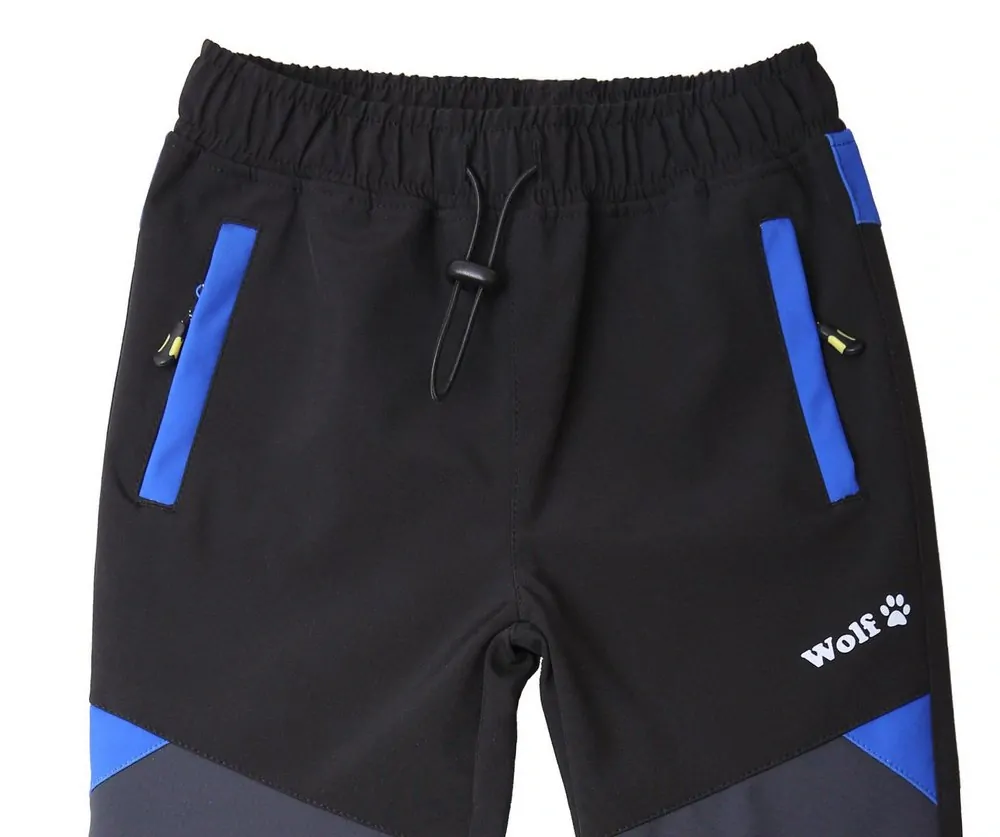 Chlapecké softshellové kalhoty Wolf B2483 (jarní bez fleecu) černé