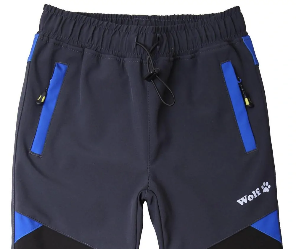 Chlapecké softshellové kalhoty Wolf B2483 (jarní bez fleecu) vel. 92 šedé