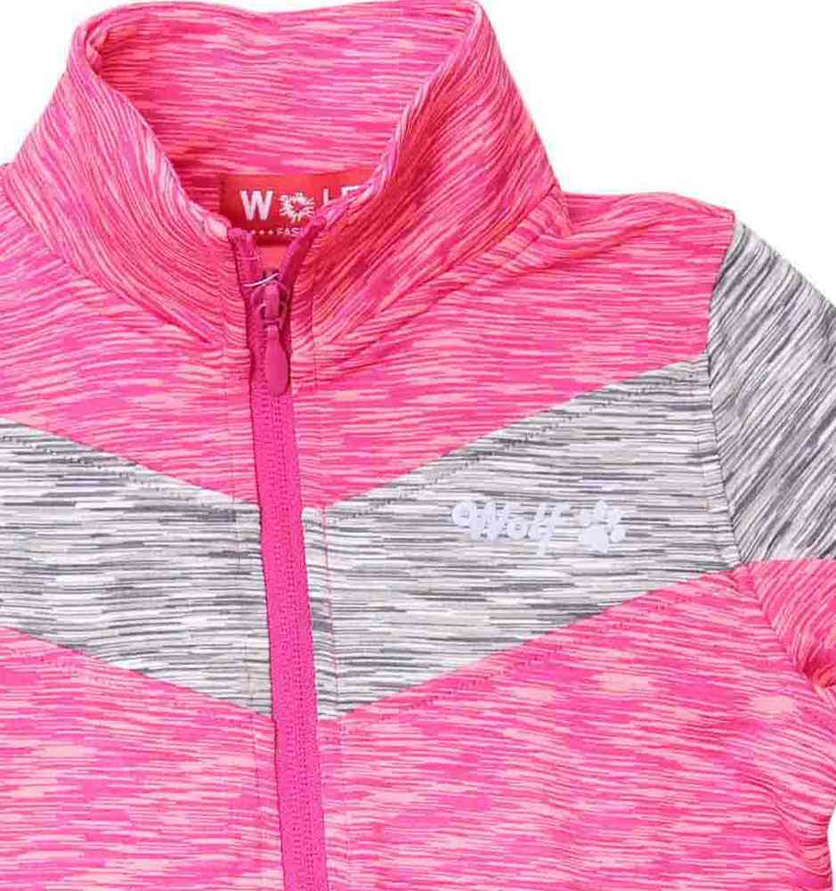 Outdoorová dívčí mikina Wolf M2441 růžová