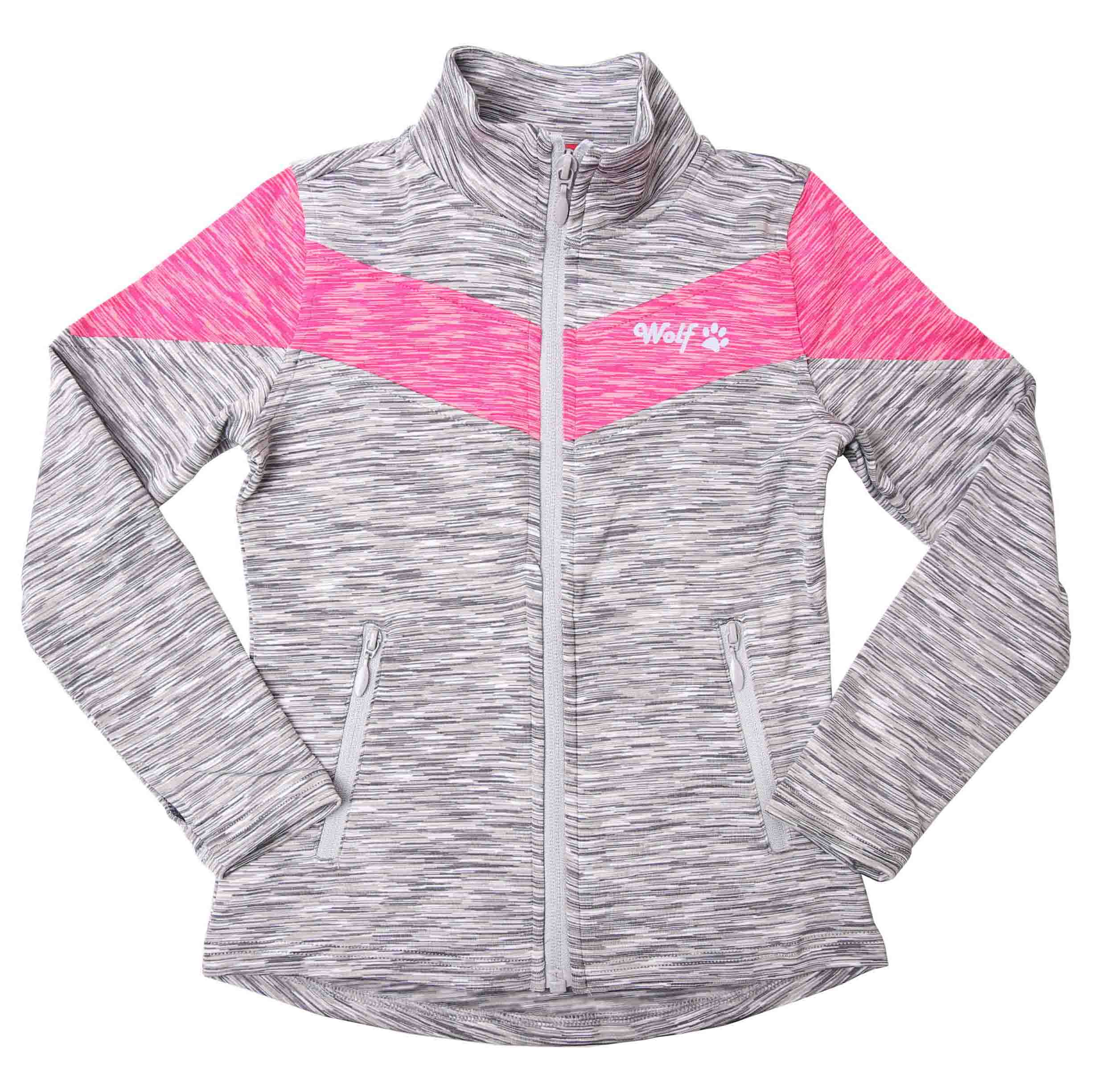 Outdoorová dívčí mikina Wolf M2441 šedá