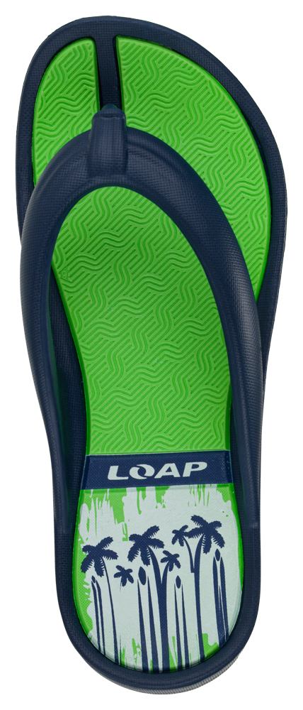 Dámské žabky Loap Phinea vel. 36,37 tmavě modré se zelenou