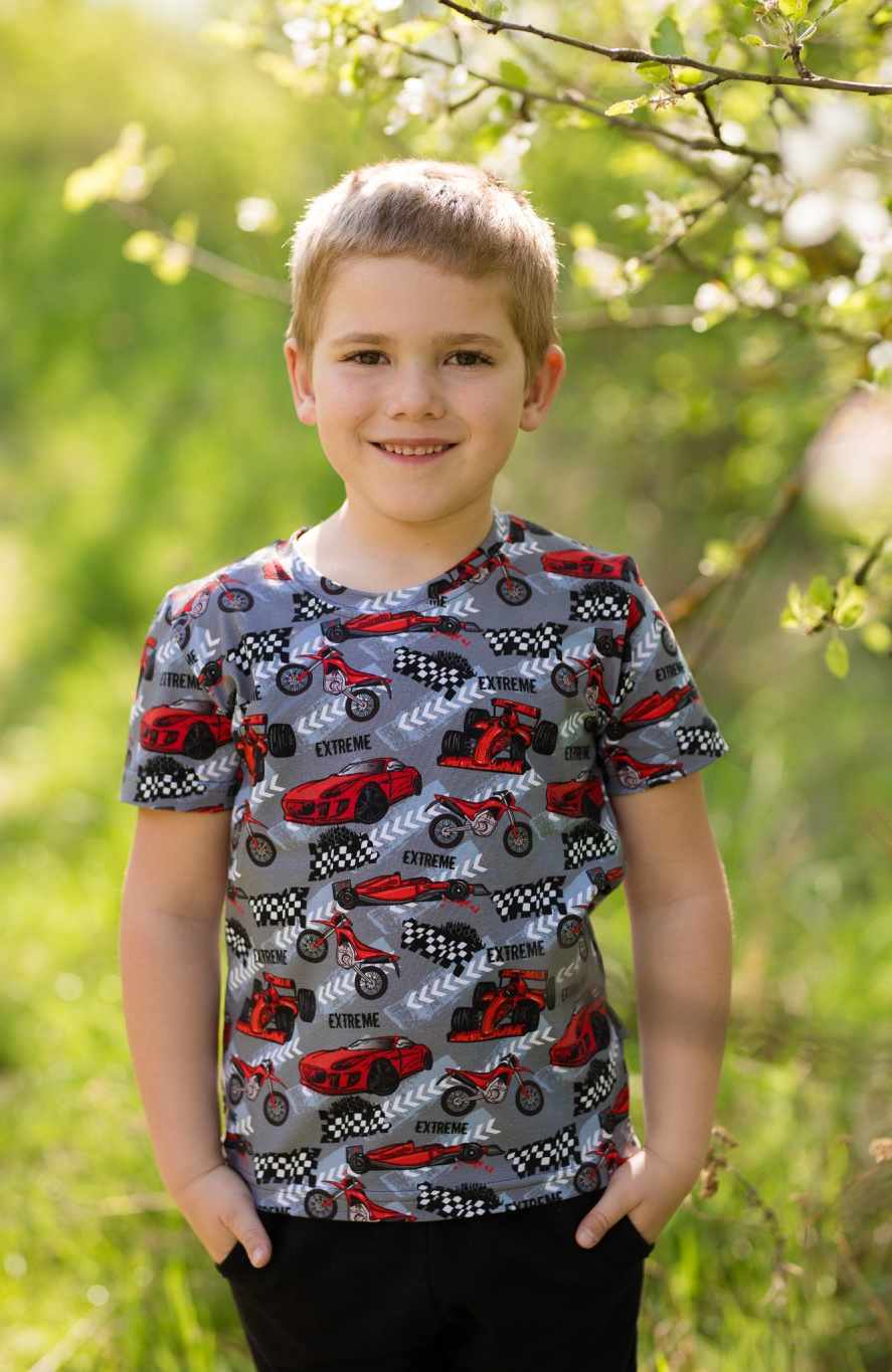 Chlapecké tričko Betty mode vel. 140 formule šedé