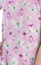 Dívčí šaty Betty mode Agata fialové s motýlky