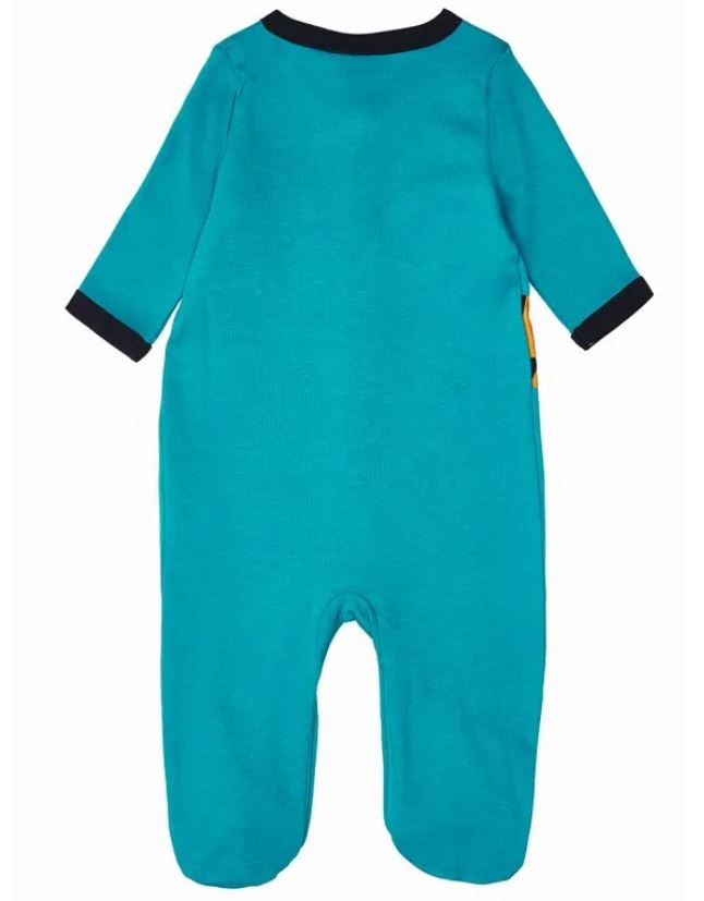 Dětský overal Winkiki s tygříkem tyrkysový