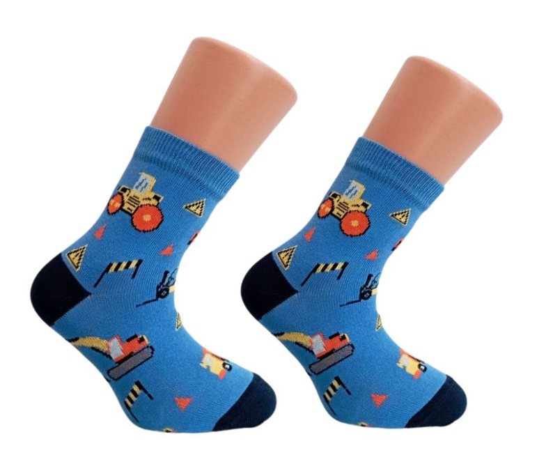 České chlapecké ponožky BAGR modré 23-27