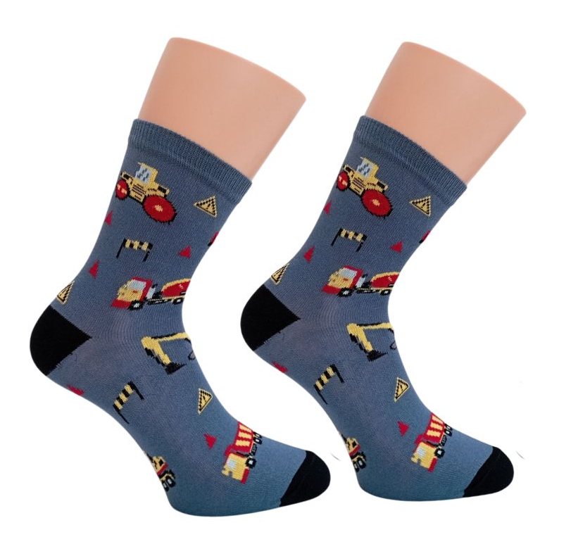 České chlapecké ponožky BAGR vel. 16-24 (euro 23-37) šedé