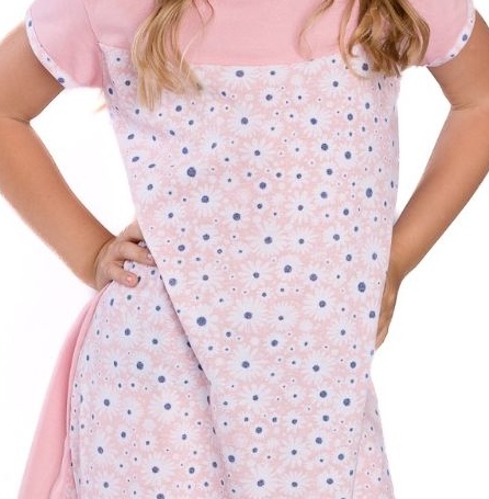 Dívčí noční košile Betty mode vel. 128 růžová s kytičkami