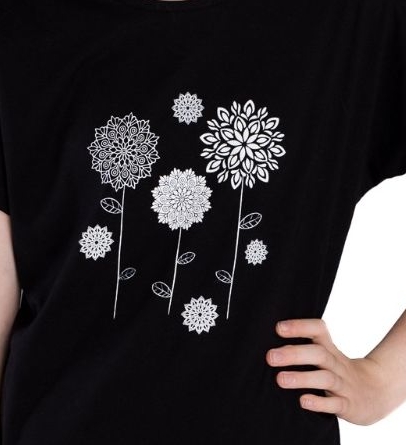 Dámská noční košile Betty mode MANDALY černá