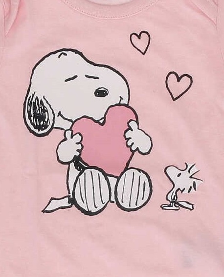 Dívčí body Snoopy růžové