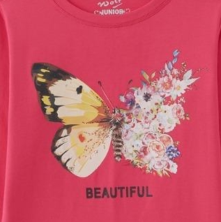 Dívčí triko Wolf S2442 tmavě růžové