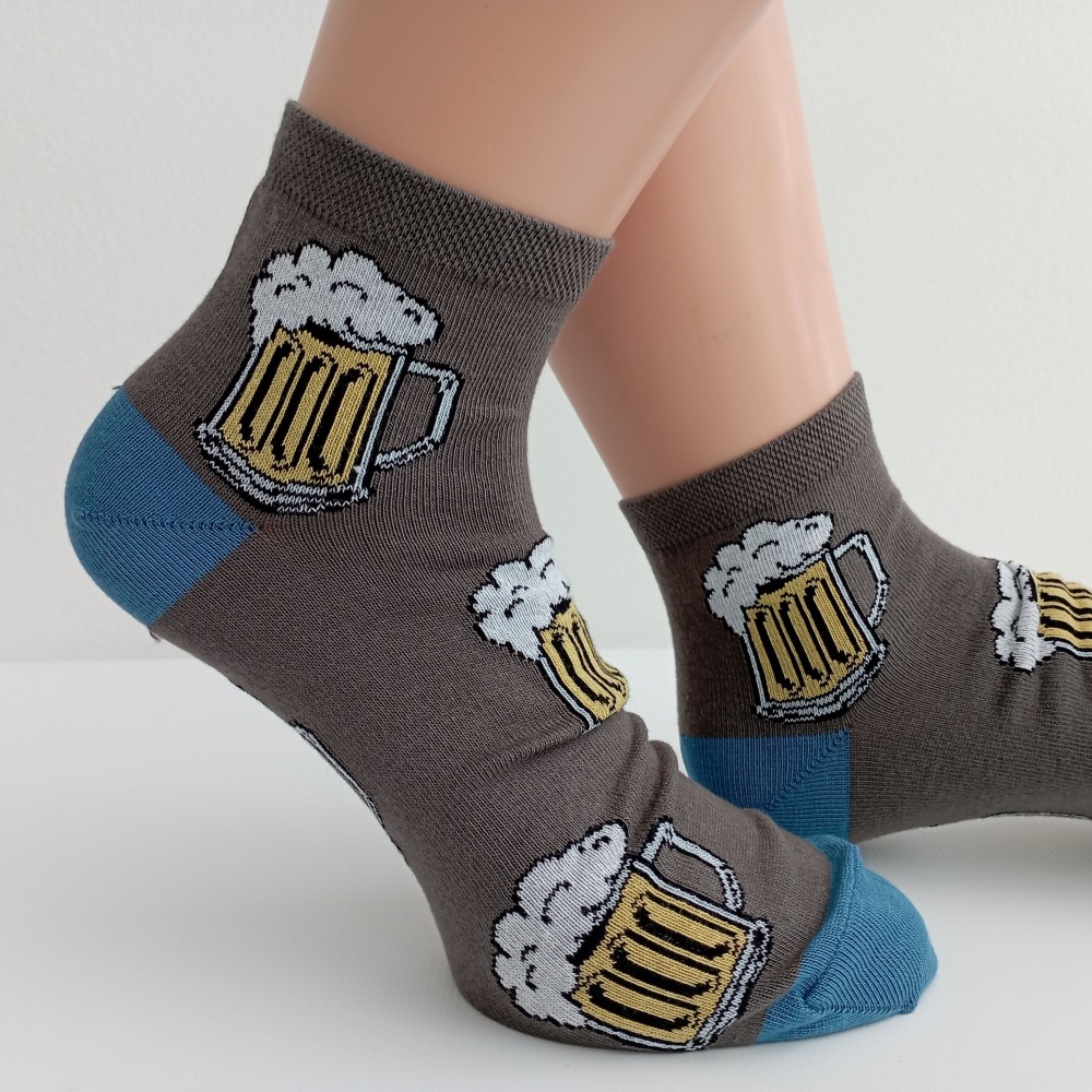 České chlapecké/pánské kotníkové ponožky ŠNYT tmavě šedé