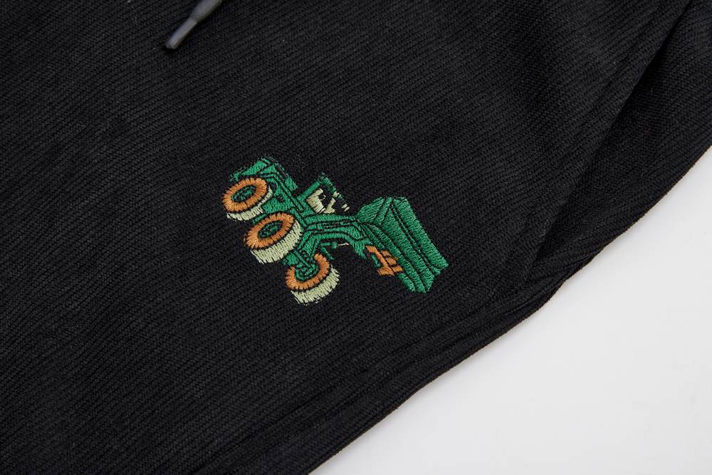 Chlapecké zateplené manšestrové kalhoty Wolf T2426 černé s bagrem