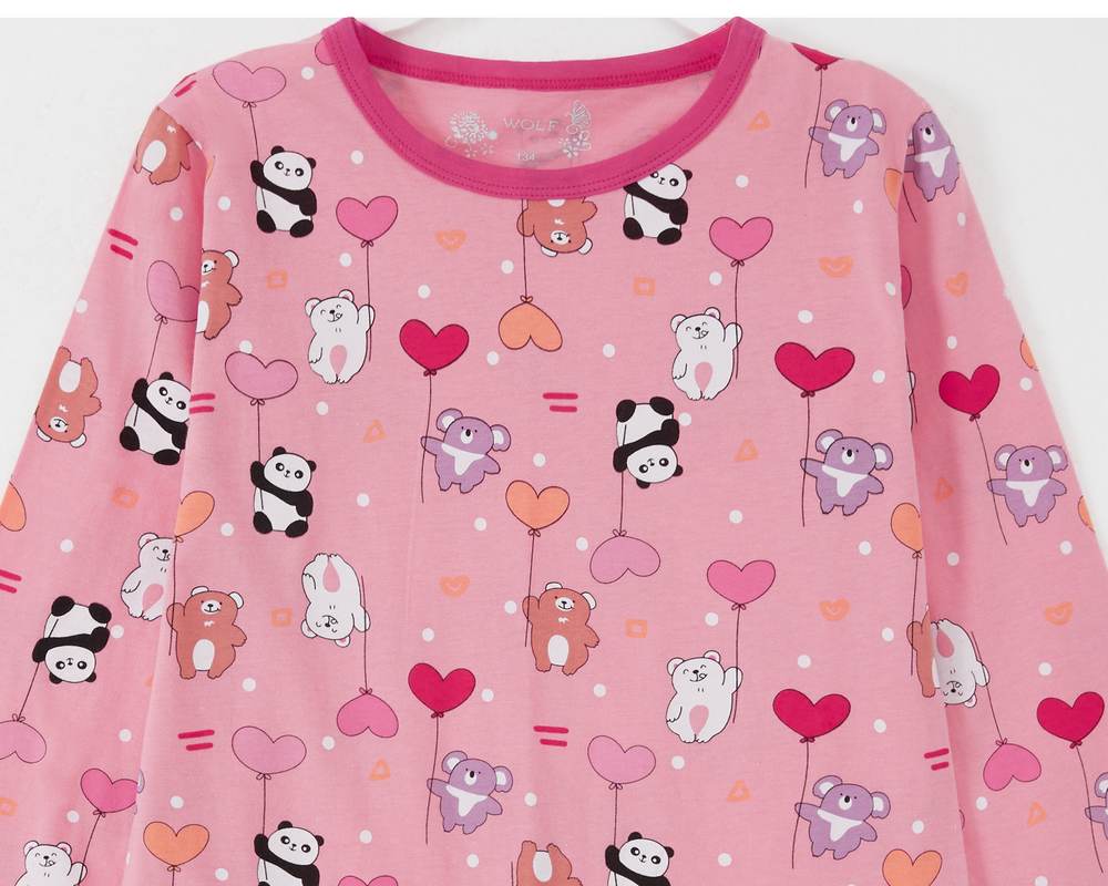 Dívčí noční košile Wolf S2483 růžová