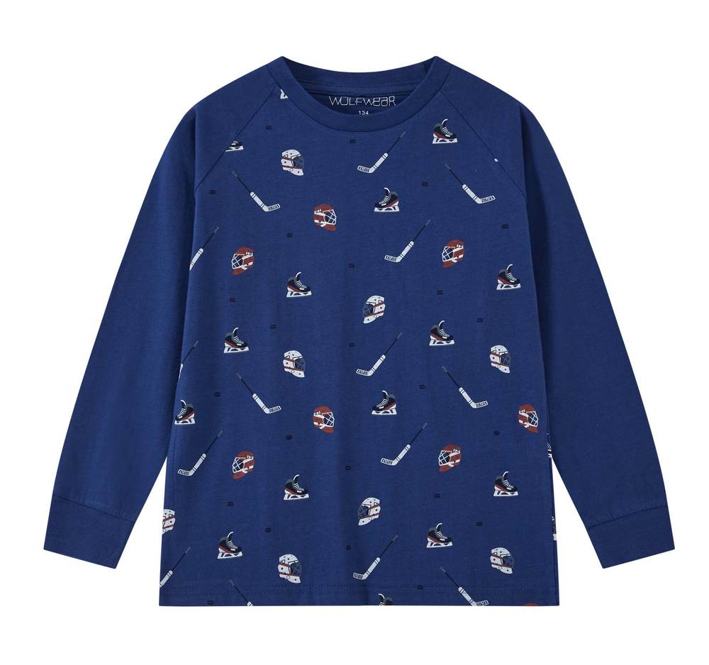 Chlapecké pyžamo Wolf S2455 tmavě modré hokej